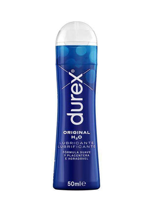Original Lubricant Water-based in a blue 50ml Durex bottle with a clear rounded cap and white label text