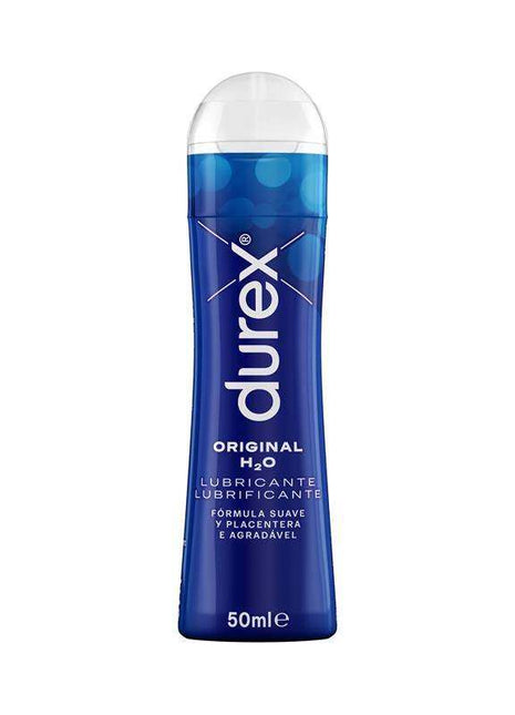 Original Lubricant Water-based in a blue 50ml Durex bottle with a clear rounded cap and white label text