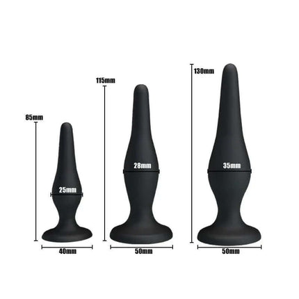 Pack 3 Butt Plug Mini Anal Kit