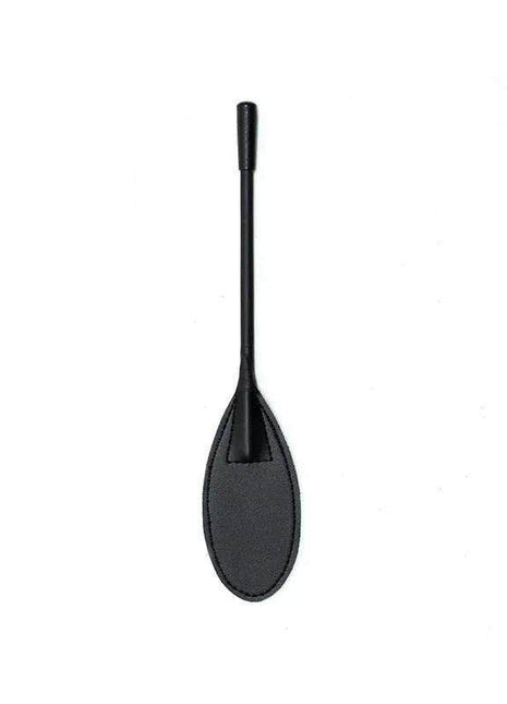 Paddle Spoon Shaped 28 cm, black matte spoon with a long narrow handle and broad oval paddle head