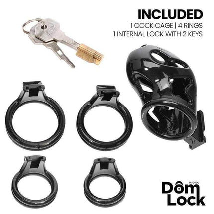 Parole Chastity Cage with Lock for Submission