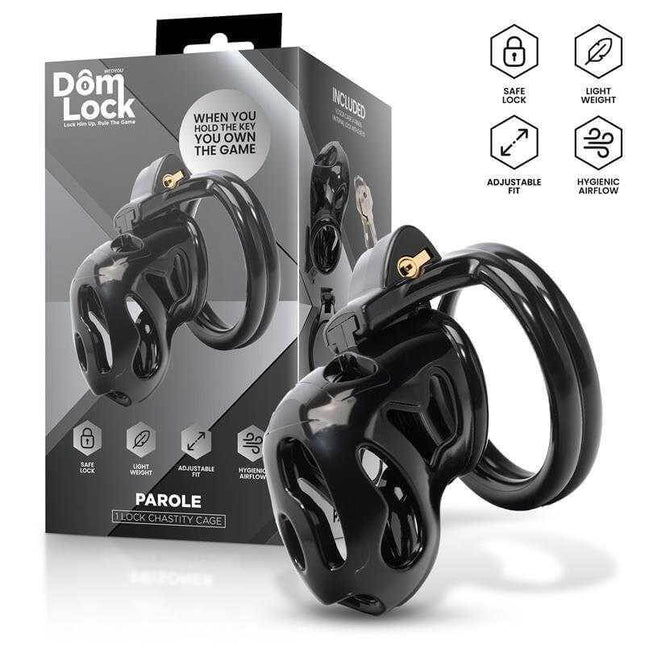 Parole Chastity Cage with Lock for Submission