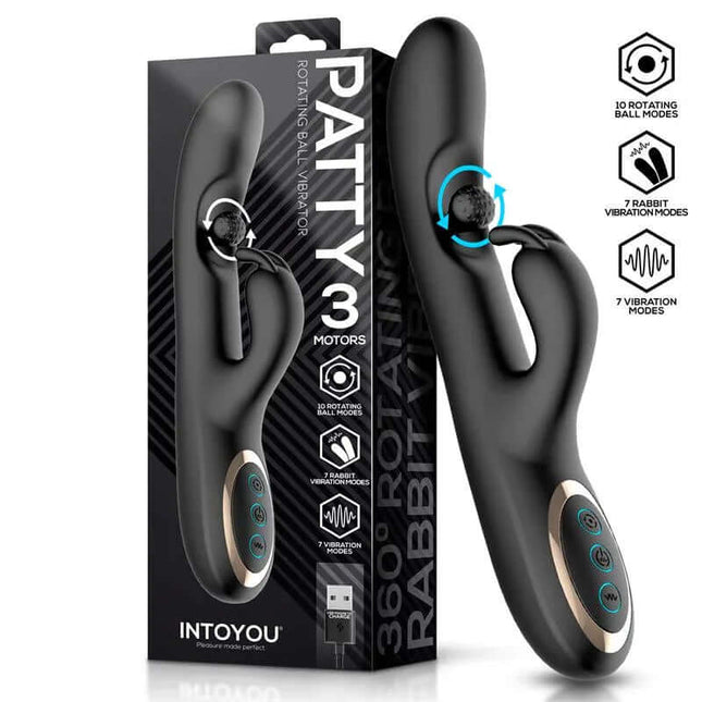 Patty Vibrator with Rotating Ball