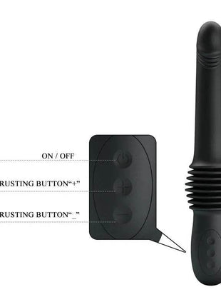 Pazuzu Thrusting Vibe USB silicone adult toy with ergonomic design and USB rechargeable feature