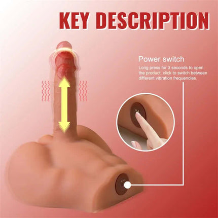 Peel Dildo and Ass with Thrusting and Vibration Masturbator 2.7 KG