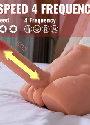 Peel Dildo and Ass with Thrusting and Vibration Masturbator 2.7 KG
