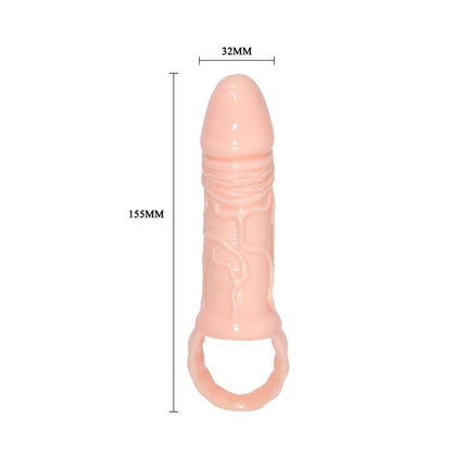Penis Extension Sleeve with Testicle Ring