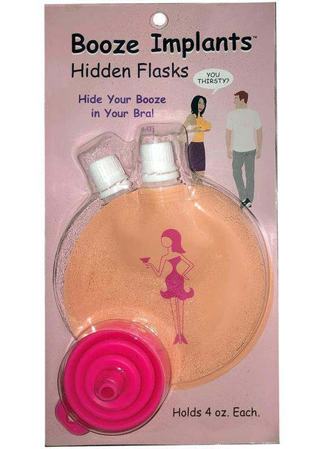 Penis Pop-It Toy visible only as packaging for orange silicone hidden flasks with white caps and a pink circular accessory
