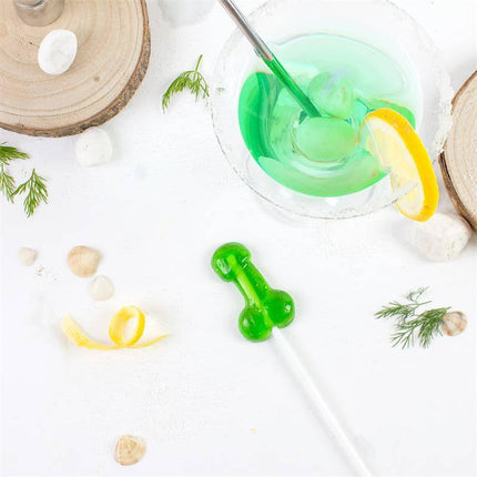 Penis Shaped Lollipop Caipirinha Flavor with Alcohol