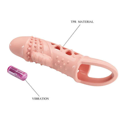 Penis sleeve with vibration 0.98in