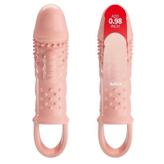 Penis sleeve with vibration 0.98in