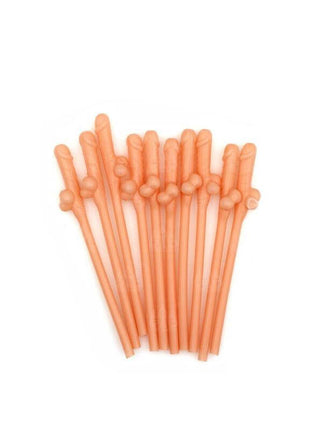 Penis-Shaped Straws - Pack of 10