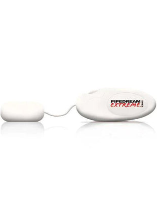 Phat Ass White Girl vibrator with a white wired bullet and oval controller labeled Pipedream Extreme