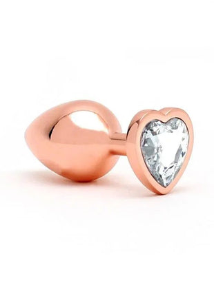 Heart Shaped Butt Plug Rose Gold - Secretsextoys.store