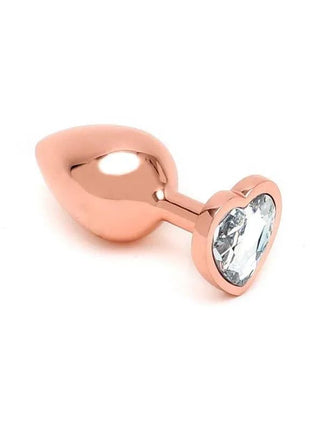 Heart Shaped Butt Plug Rose Gold - Secretsextoys.store