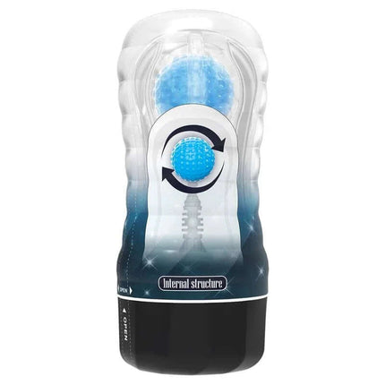 Planet Ball-Rolling Masturbator Cup Blue