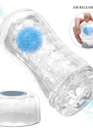 Planet Ball-Rolling Masturbator Cup Blue