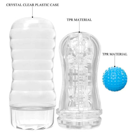Planet Ball-Rolling Masturbator Cup Blue