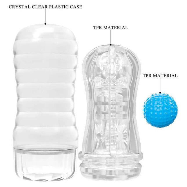 Planet Ball-Rolling Masturbator Cup Blue