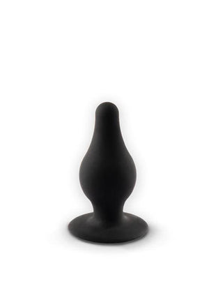 Plug Anal Model 2 S anal plug in smooth black silicone, with a tapered neck, bulbous tip and flared base.