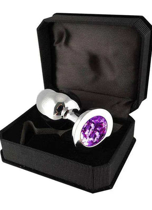 Metal plug in vibrant purple color 9.7 cm length