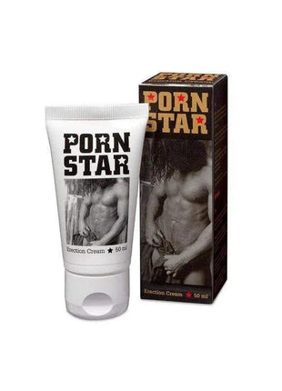 Porn Star Erection Cream 50 ml tube with natural enhancement ingredients for performance boost