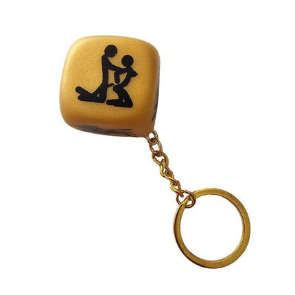 Position Dice Keychain for Exciting Intimate Moments