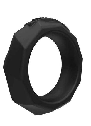 Power Ring Maximus 45 resistance training ring in black, with a thick faceted exterior and smooth oval opening