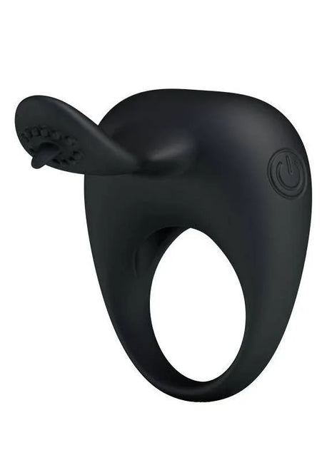 Pretty Love Anillo Vibrador Tonguo Negro