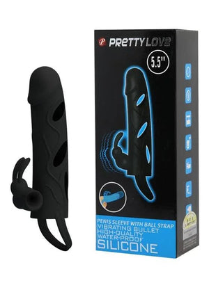 Black Cage with Vibrating Bullet intimate pleasure device with adjustable straps and waterproof design