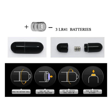 Black Cage with Vibrating Bullet