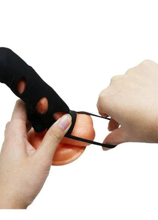 Black Cage with Vibrating Bullet adjustable waterproof pleasure device for solo and couples use