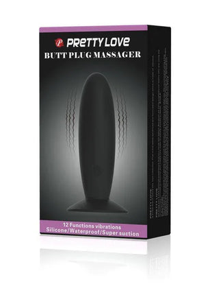 Pretty Love Vibrating Butt Plug Anal Black