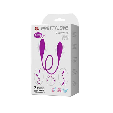 Pretty Love Vibrating Eggs Snaky Vibe Purple