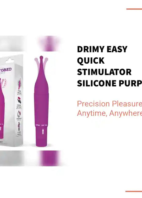 Drimy Easy Quick Stimulator Silicone Purple premium adult wellness product for precision pleasure.