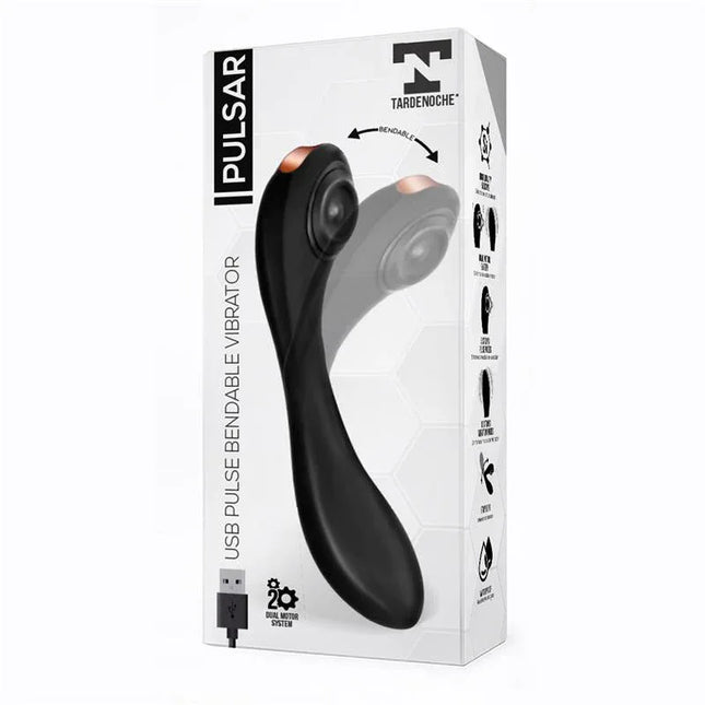 Pulsar Articulated Skeleton Vibrator with Pulsation Silicone USB