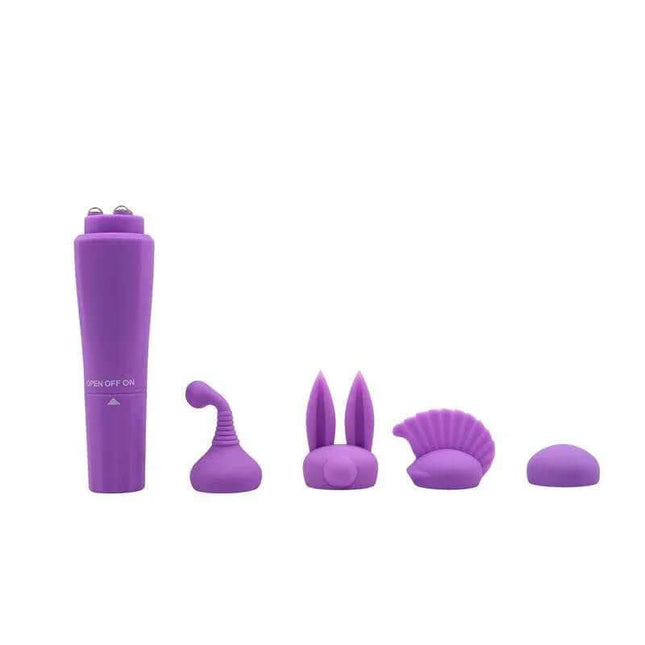 Purple 4-Head Stimulator Vibrator
