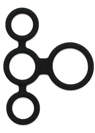 Quatro Cock Ring four joined rings for enhanced erection and prolonged sensation