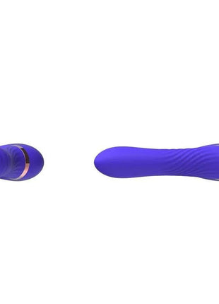 Rotating beads vibrator with pulsation modes, ergonomic body-safe silicone, and waterproof design for internal stimulation