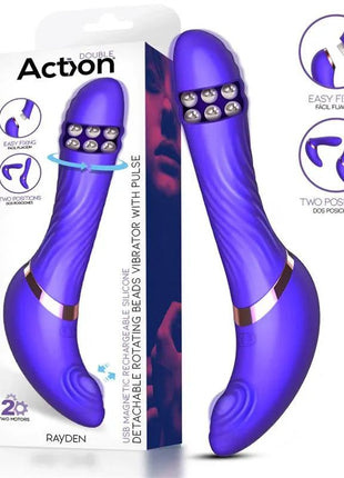 Rotating beads vibrator in sleek ergonomic design with pulsation modes, body-safe silicone, and waterproof features for personalized pleasure