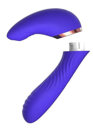 Rotating beads vibrator with pulsation, body-safe silicone, waterproof and rechargeable