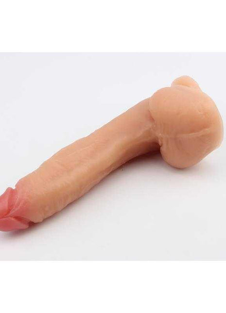 Realistic Dildo Mr.Right 10 Flesh toned PVC with suction cup base for hands-free use