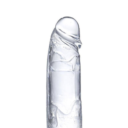 Realistic Dildo with Testicles Crystal Material 20 cm