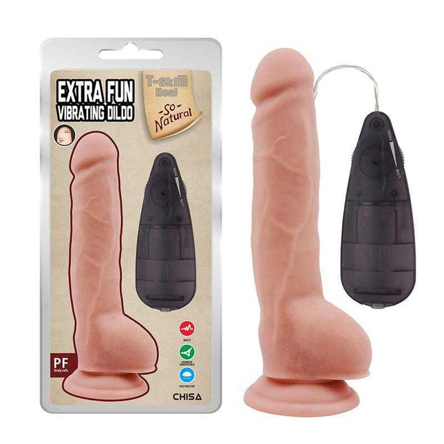 Realistic Vibrating Dildo with Suction Cup