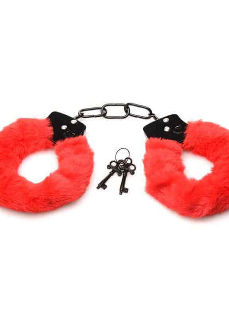 Furry Handcuffs Red