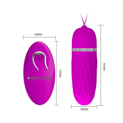 Remote Control Vibrating Egg - Dawn Purple