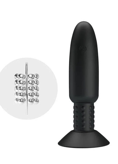 Remote-Controlled Anal Plug with Vibration and Rotation - USB