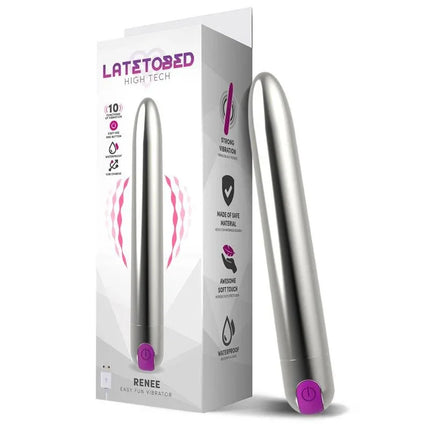 Renee Vibe 10 Vibrating Functions 18.5cm USB Silver