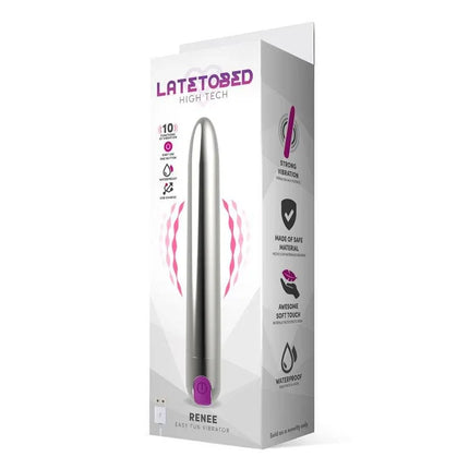 Renee Vibe 10 Vibrating Functions 18.5cm USB Silver
