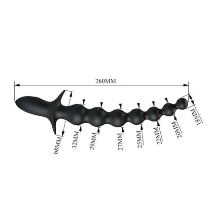 Rigdon Anal Beads with Vibration